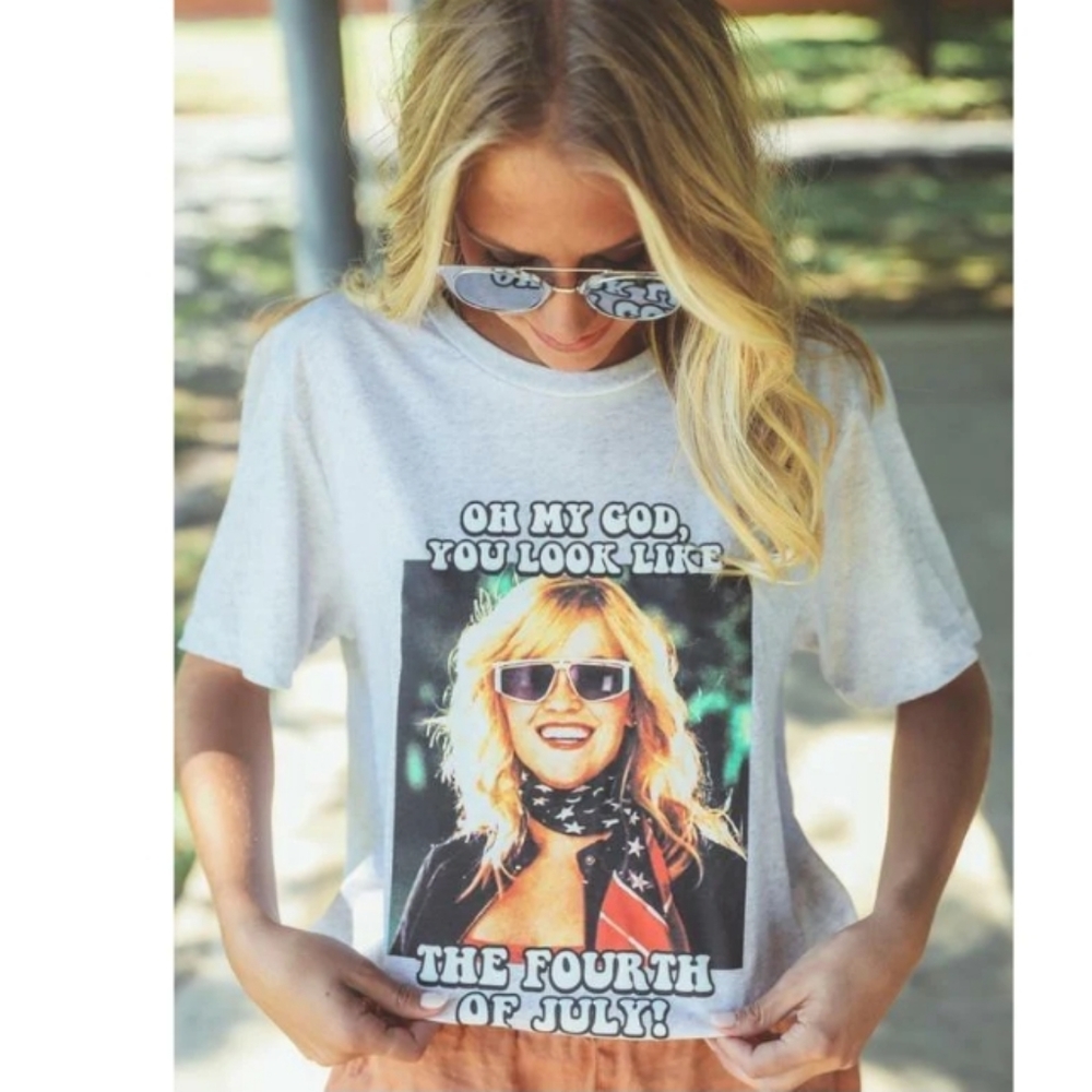 Friday + Saturday Bella Canvas Legally Blonde Elle Woods Graphic Tee Women's M